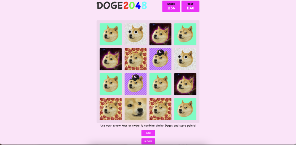 Doge 2048 Unblocked 2